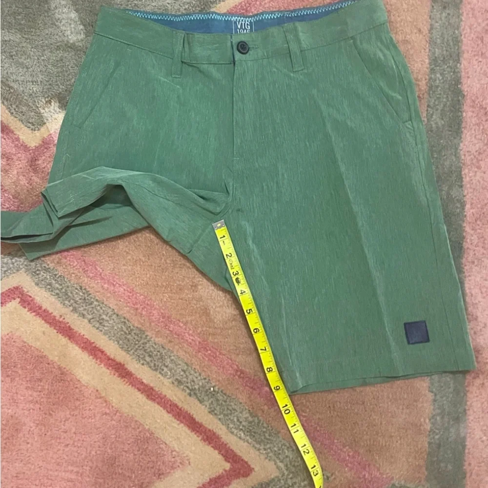 Vintage 1946 Mens Performance Golf Shorts 30 Sage Green Stretch Quick Dry NWD!